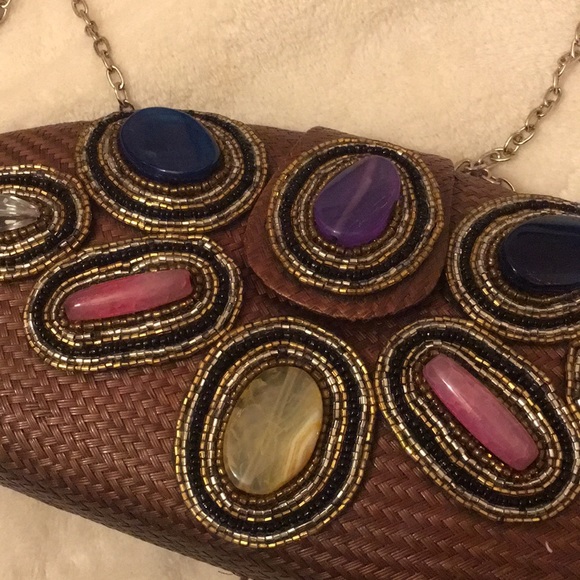 Handmade Philippines 🇵🇭 clutch with chain - Picture 2 of 6